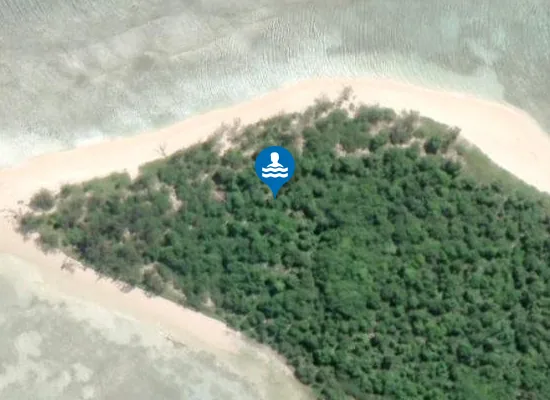 Satellite image of Grand Pandanus ou Ile Ndue