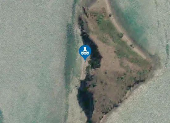 Satellite image of Plage Ouest