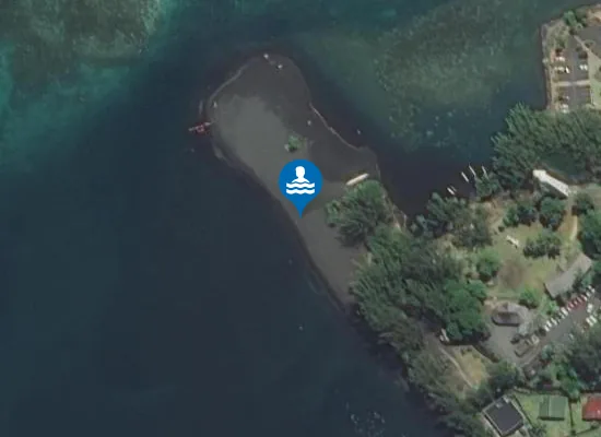 Satellite image of Plage de la Pointe Venus