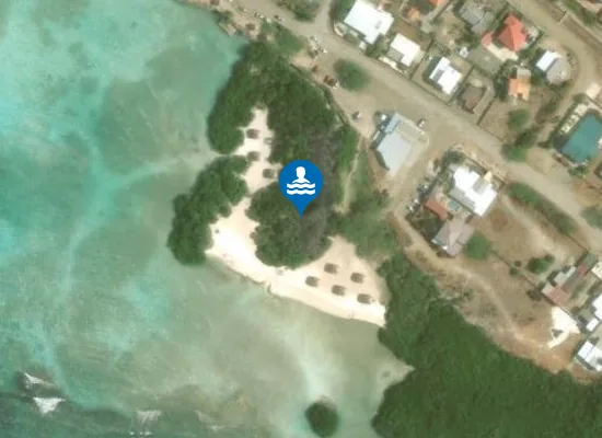 Satellite view of Mangel Halto Beach