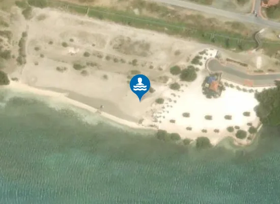 Satellite image of Cura Cabai Beach