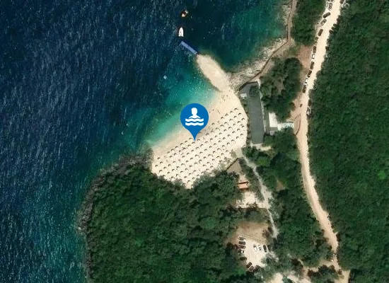 Satellite image of Arameras Beach