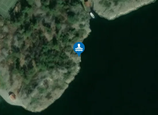 Satellite image of Homborsund badebrygge