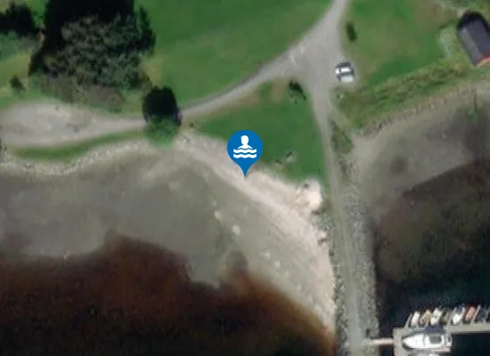 Satellite image of Mebostad badestrand