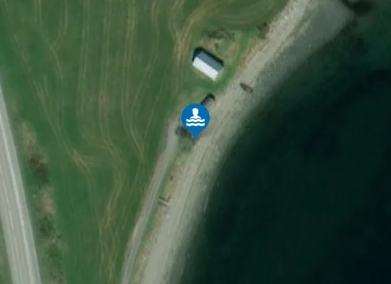 Satellite image of Grandfjæra friområde