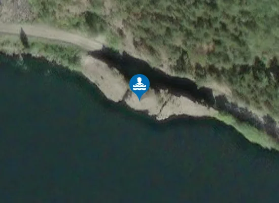 Satellite image of Kløvningadn