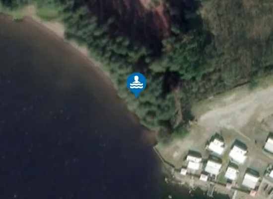 Satellite image of Sanda badeplass