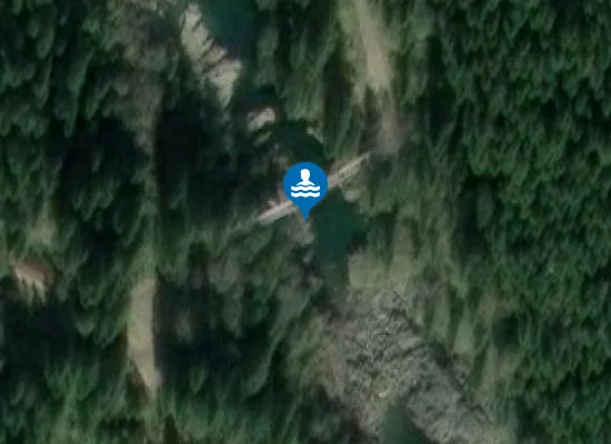 Satellite image of Hengebrua badeplass