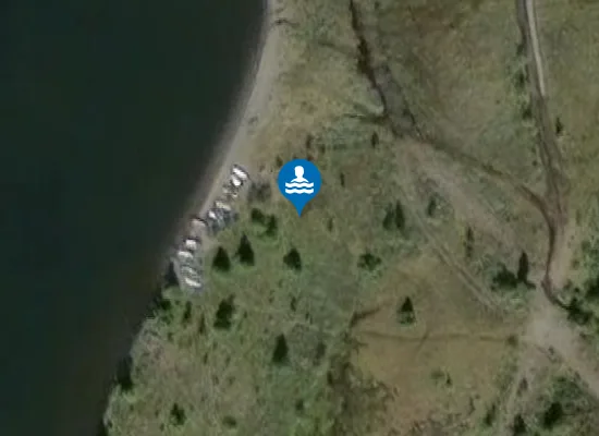 Satellite image of Søvelsteinsanden