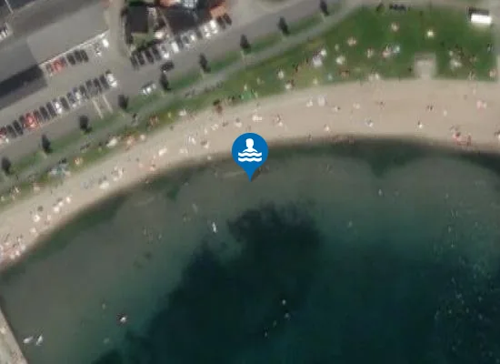 Satellite image of Sjøbadet