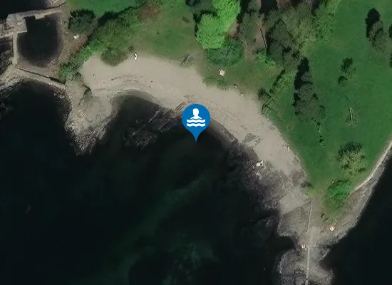 Satellite image of Huk naturiststrand