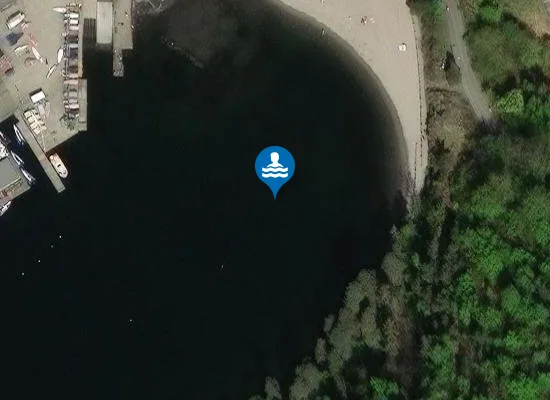 Satellite image of Bygdøy sjøbad