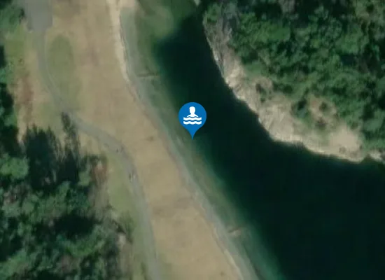 Satellite image of Kollevåg badestrand