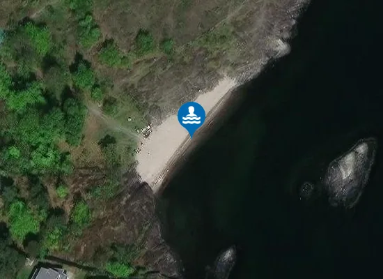 Satellite image of Rolfstangen badestrand