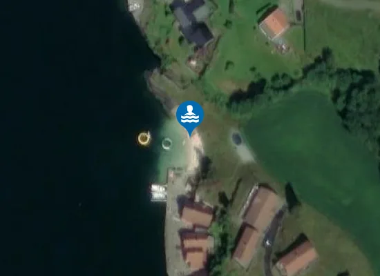 Satellite image of Furre Beach