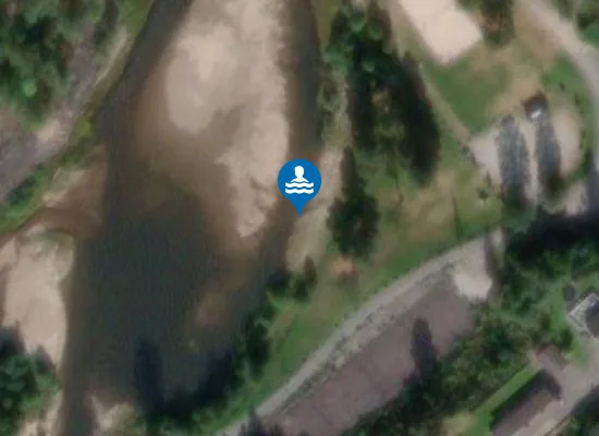 Satellite image of Osevollen badeplass