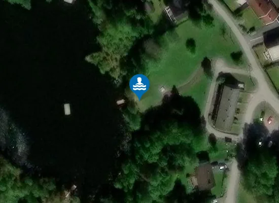 Satellite image of Vesletjern badeplass