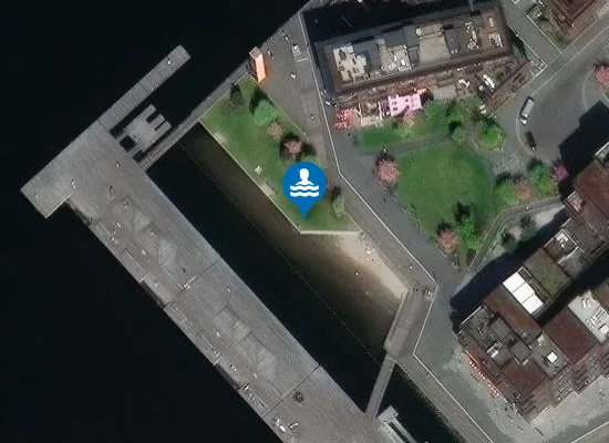 Satellite image of Sørenga Sjøbad