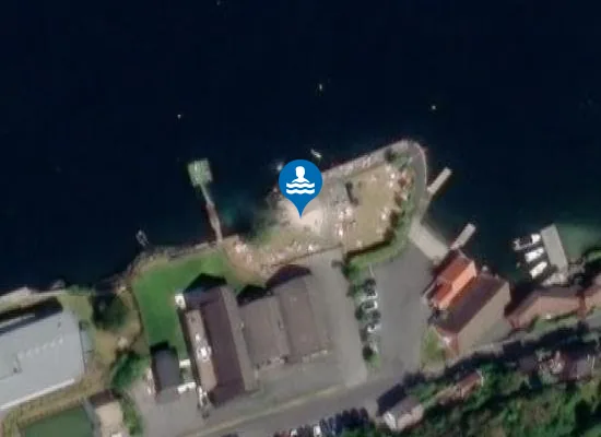 Satellite image of Sagjordet badeplass
