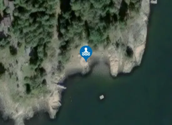 Satellite image of Hvervodden
