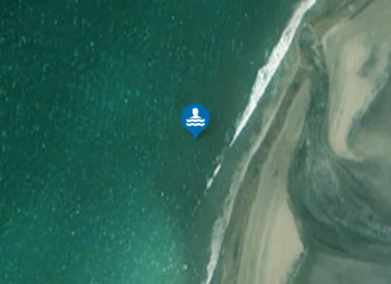 Satellite image of Ersfjord beach