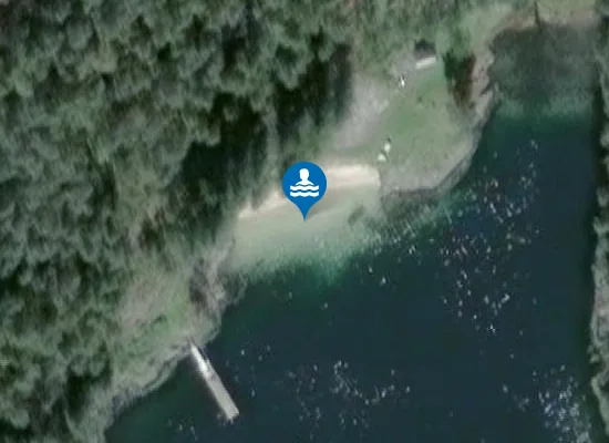 Satellite image of Vevika strand