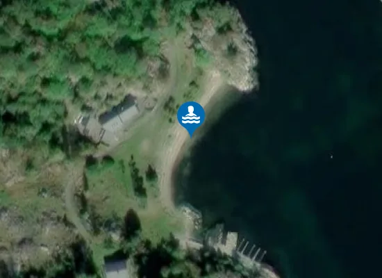 Satellite image of Sandvikstranna