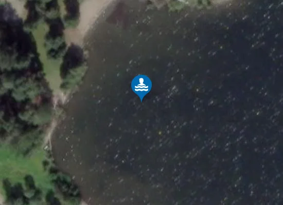 Satellite image of Vingromdammen Badeplass
