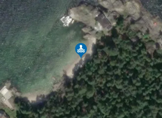 Satellite image of Elvikstranden