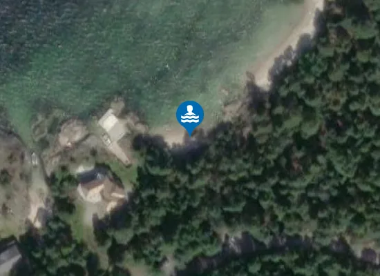 Satellite image of Elvikstranden