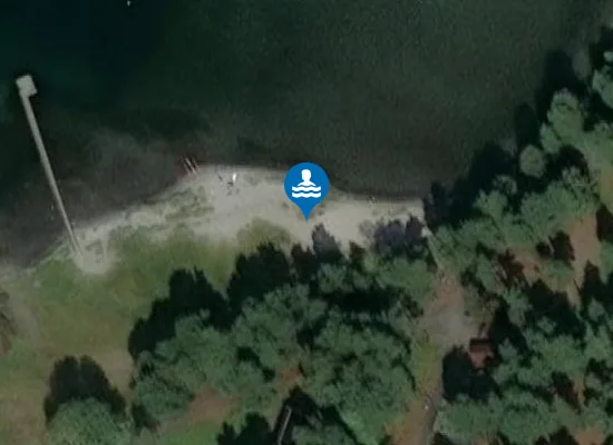 Satellite image of Hove strand