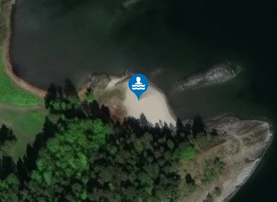 Satellite image of Naturiststranden
