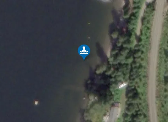 Satellite image of Finsandsviken Badeplass