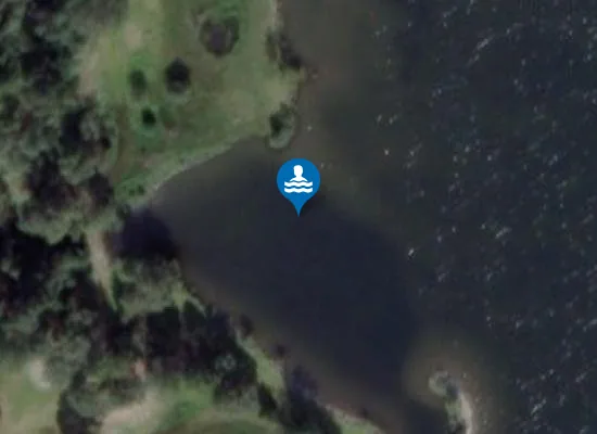 Satellite image of Vingromdammen Badeplass