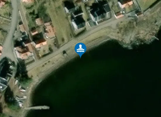 Satellite image of Rødstein strand