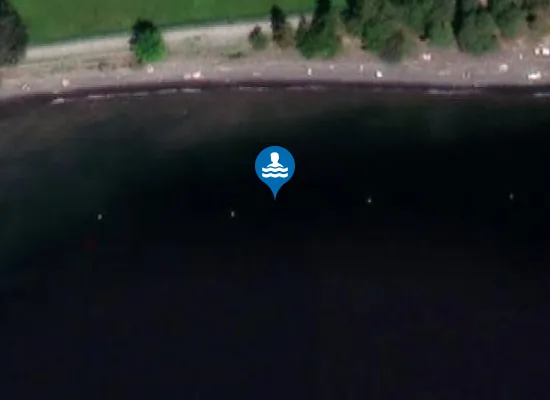 Satellite image of Ridehusstranda Badeplass