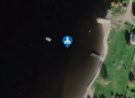 Satellite image of Gillundstranda Badeplass