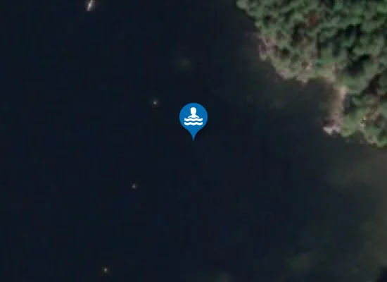 Satellite image of Boligvika Badeplass