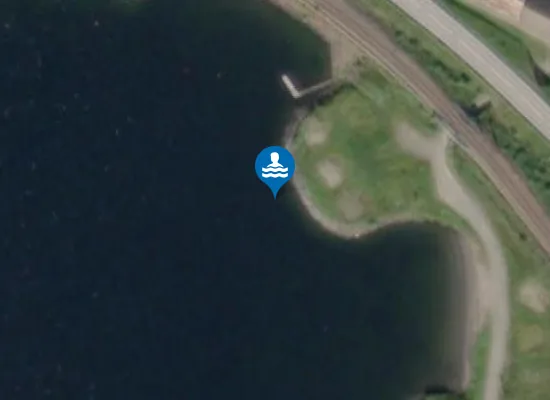 Satellite image of Samuelstuen Badeplass