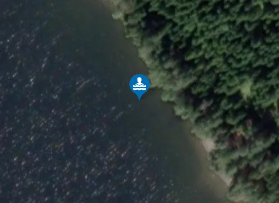 Satellite image of Dælimoen Badeplass