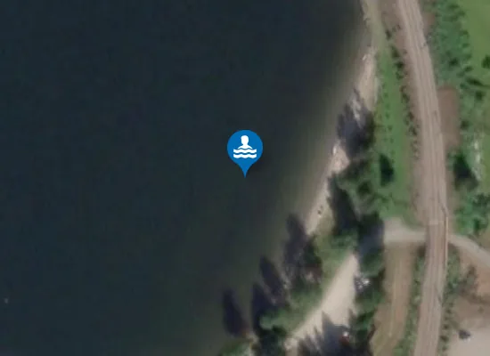 Satellite image of Kvitsandvika Badeplass