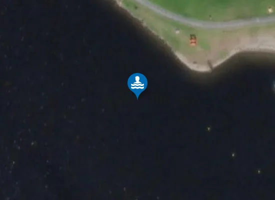 Satellite image of Strandpromenaden Badeplass