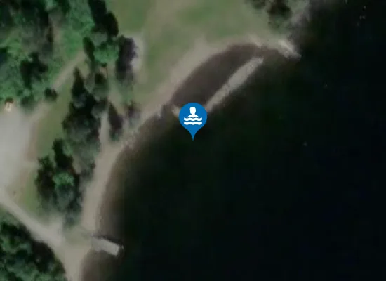 Satellite image of Årnesstranda Badeplass