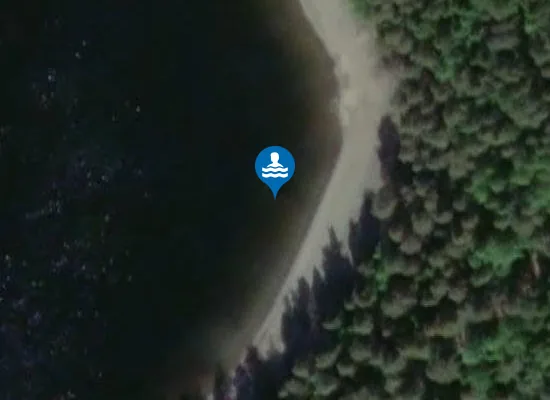 Satellite image of Harpvika Badeplass