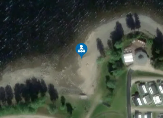 Satellite image of Båssenden badeplass