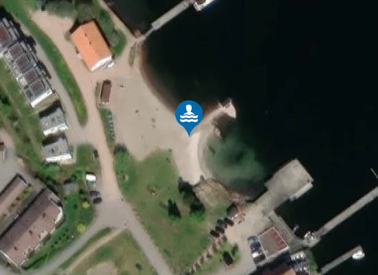 Satellite image of Sætre bystrand