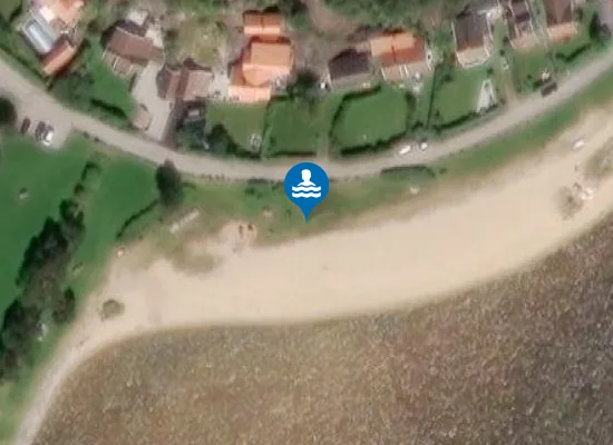 Satellite image of Høllesanden