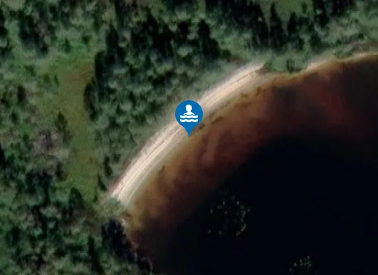 Satellite image of Den kvite sanden
