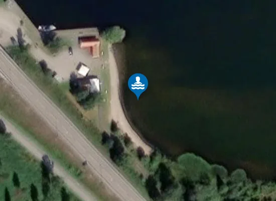 Satellite image of Ulefoss