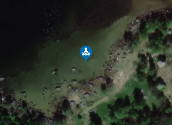Satellite image of Gådå badeplass